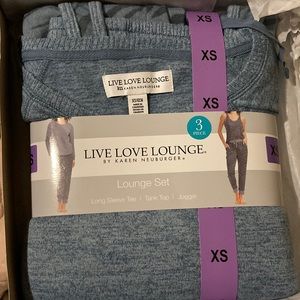 Live Love Lounge by Karen Neuburger Blue Grey Lounge Set
